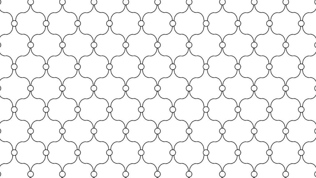 モロッカンパターン無料刺繍図案：図案のイメージ
